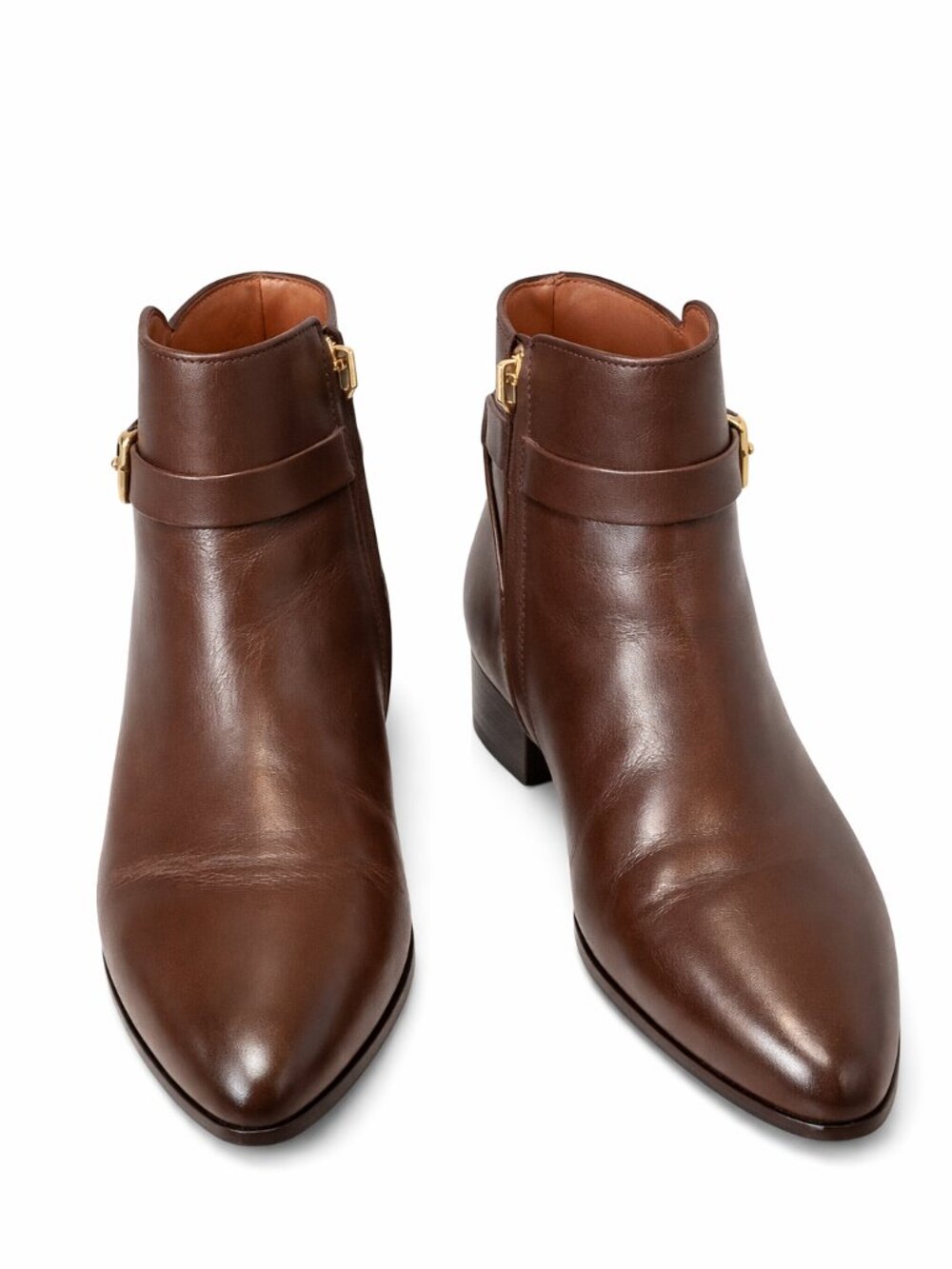 Coach Western‑Style Brown Leather Riding Boots – Cowgirl Rodeo Country Concert